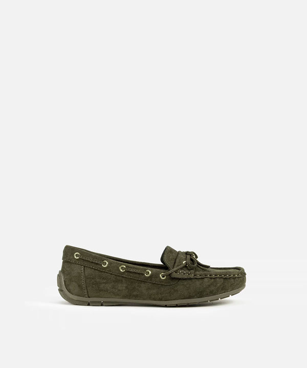 Ipekyol Monogram Buckle Loafers Khaki