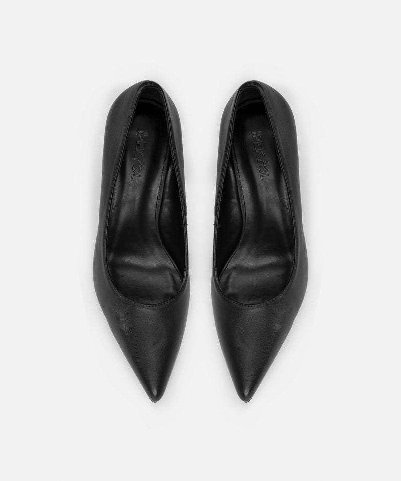 Ipekyol Leather-Effect Heels Black