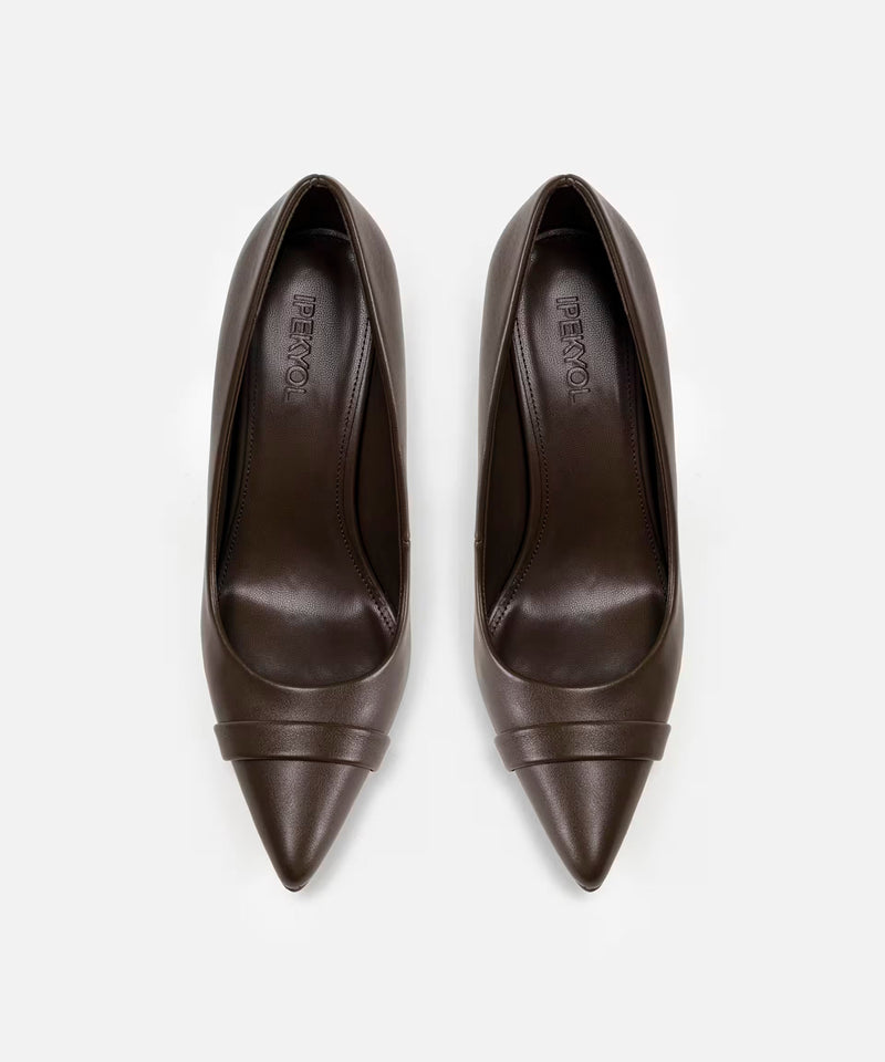 Ipekyol Strappy Pointed Toe High Heels Brown