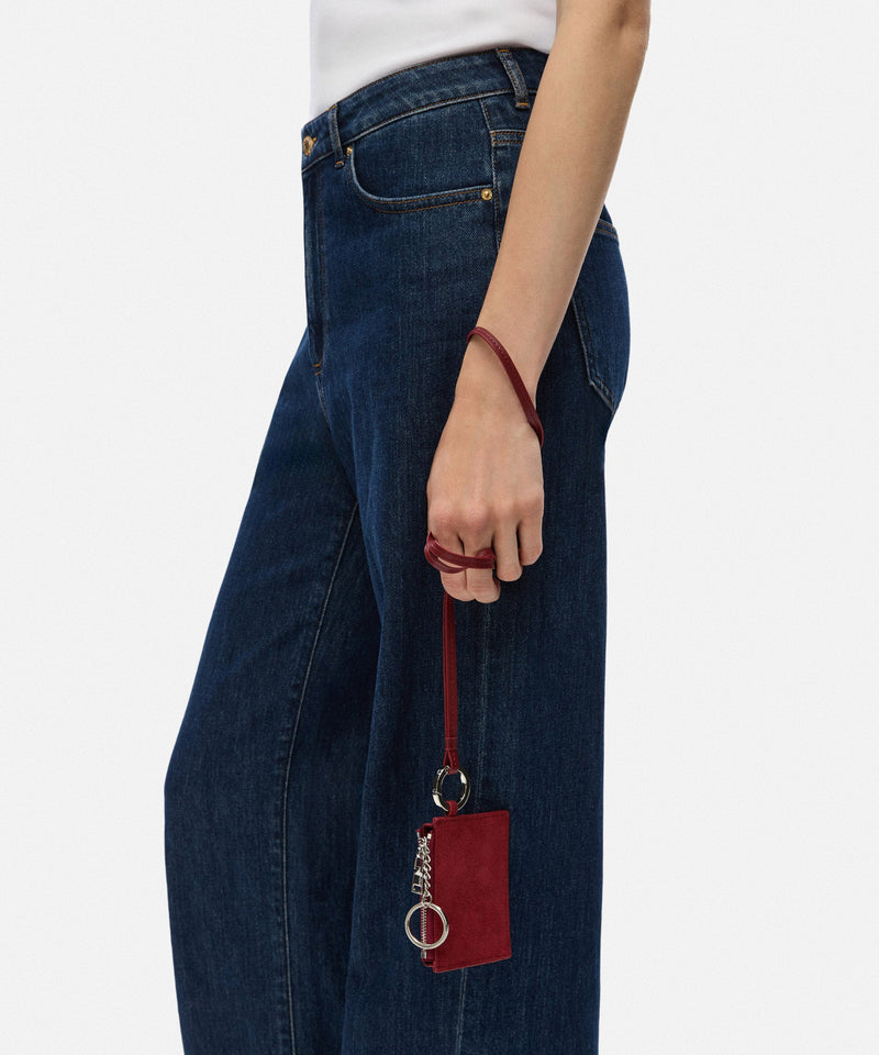 Ipekyol Card Holder With Metal Buckle Red