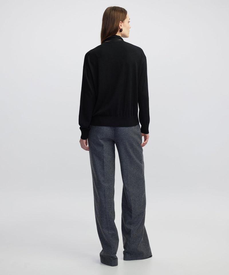 Ipekyol Scarf Knit Sweater  Black