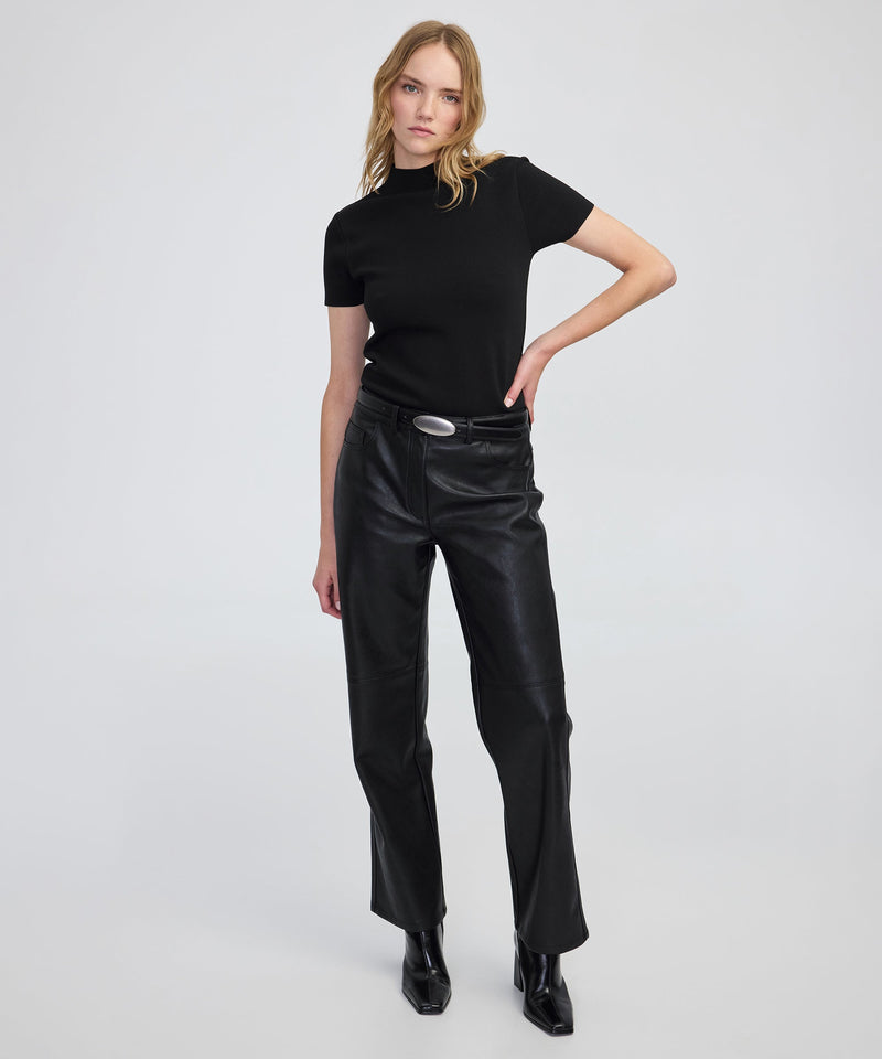 Ipekyol High-Neck Knit Top Black