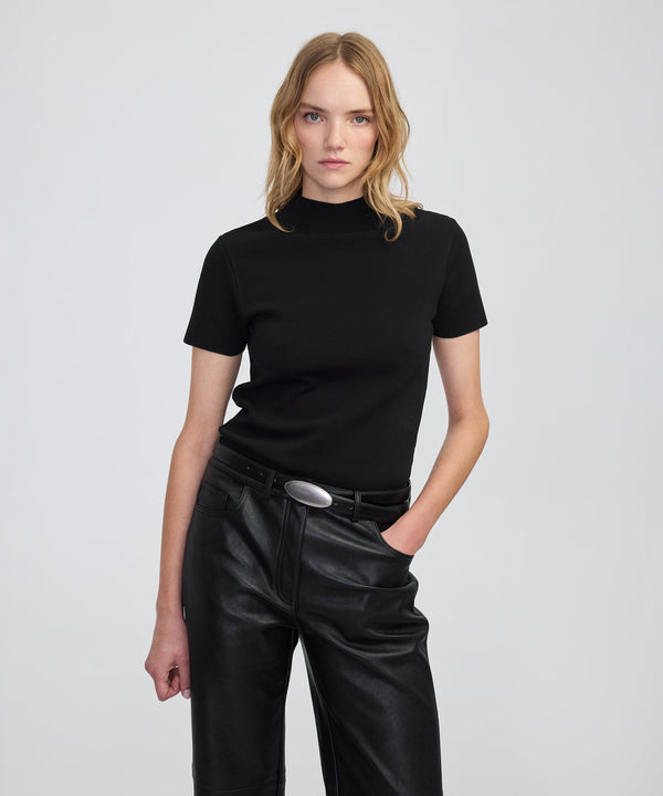 Ipekyol High-Neck Knit Top Black