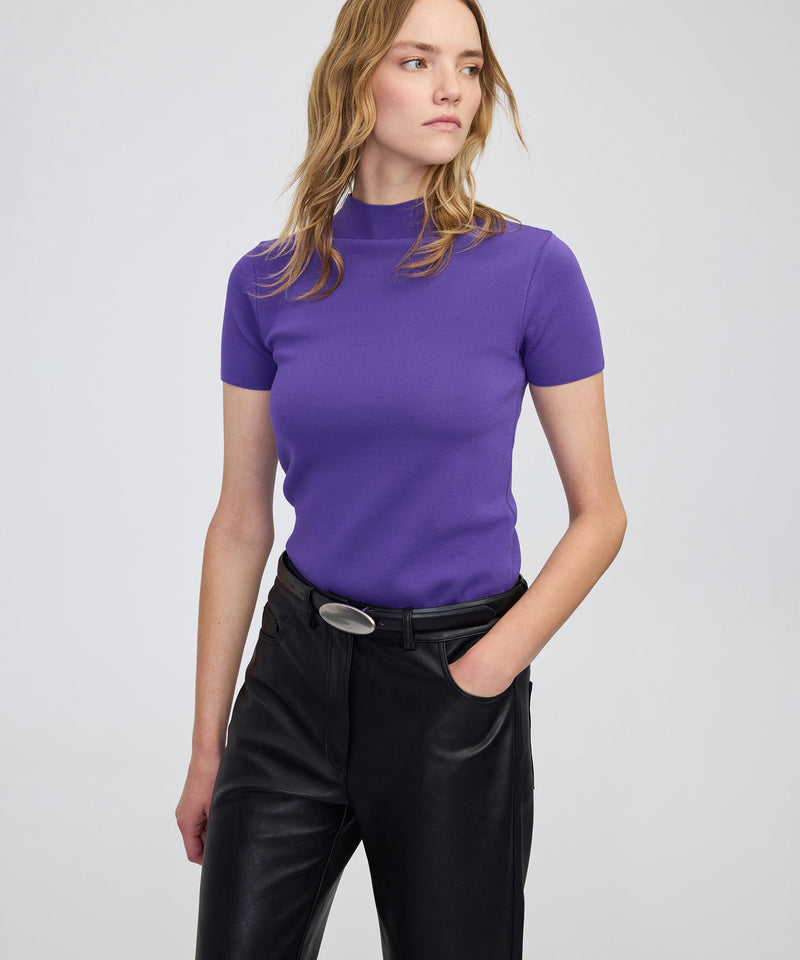 Ipekyol High-Neck Knit Top Light Purple
