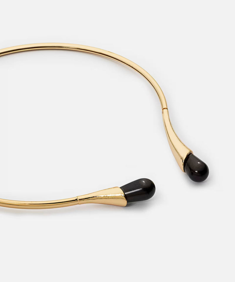 Ipekyol Plate Necklace With Contrast Pendants Gold