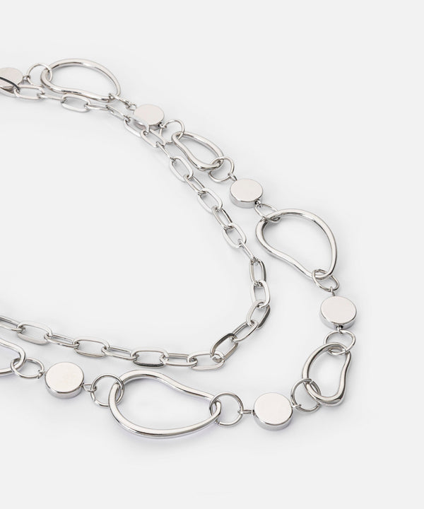 Ipekyol Layered Chain Necklace Silver