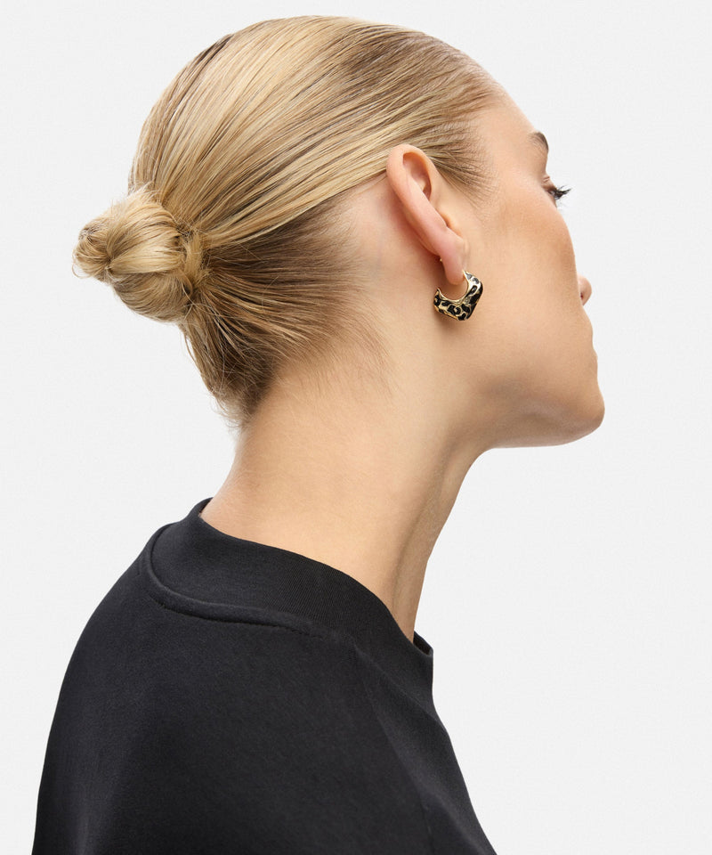 Ipekyol Pack Of Two Earrings With Contrasting Resin Gold