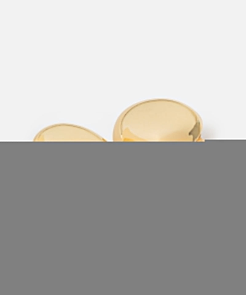 Ipekyol Oval Metal Earrings Gold
