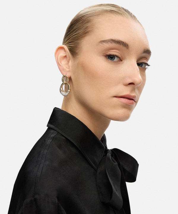 Ipekyol Intertwined Hoop Earrings Gold