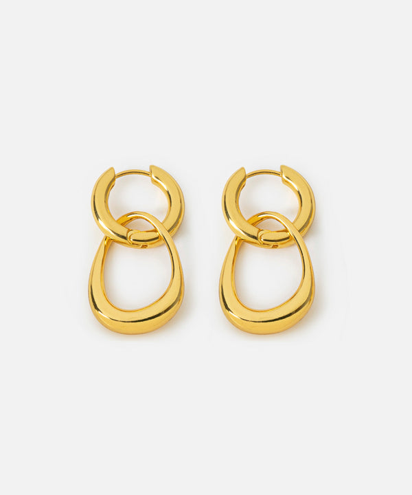 Ipekyol Intertwined Hoop Earrings Gold
