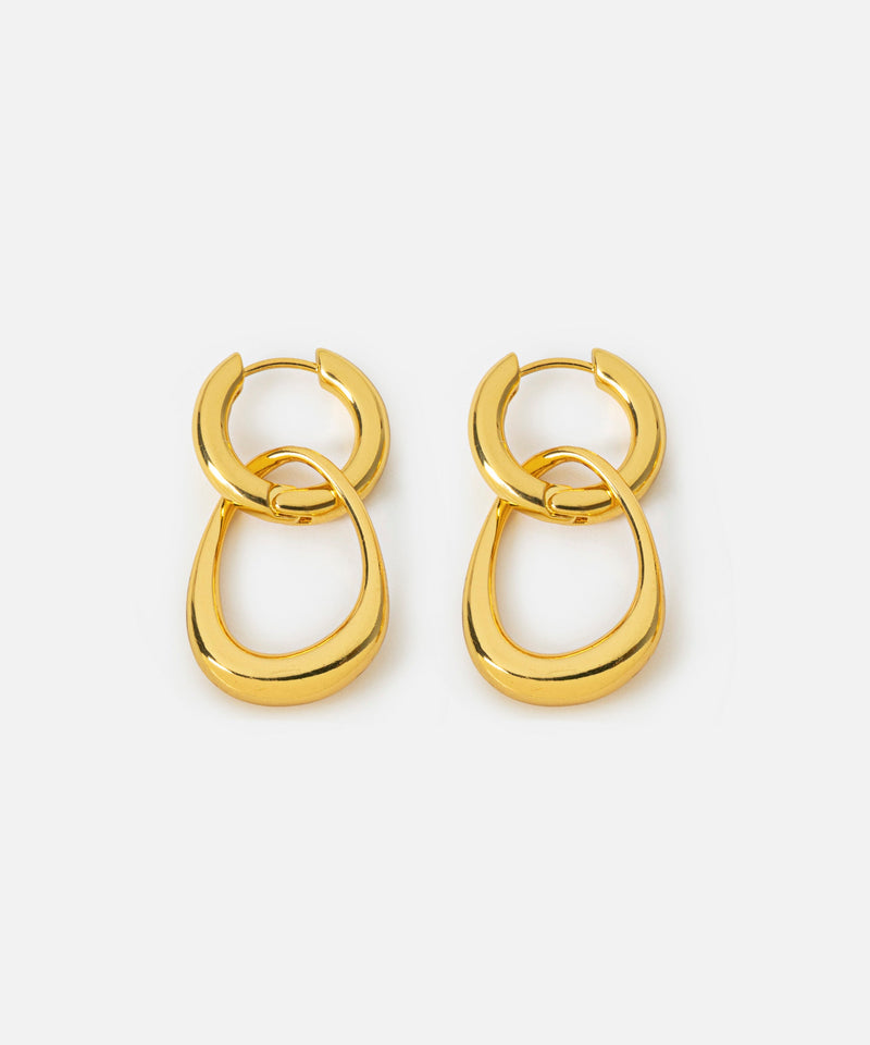 Ipekyol Intertwined Hoop Earrings Gold