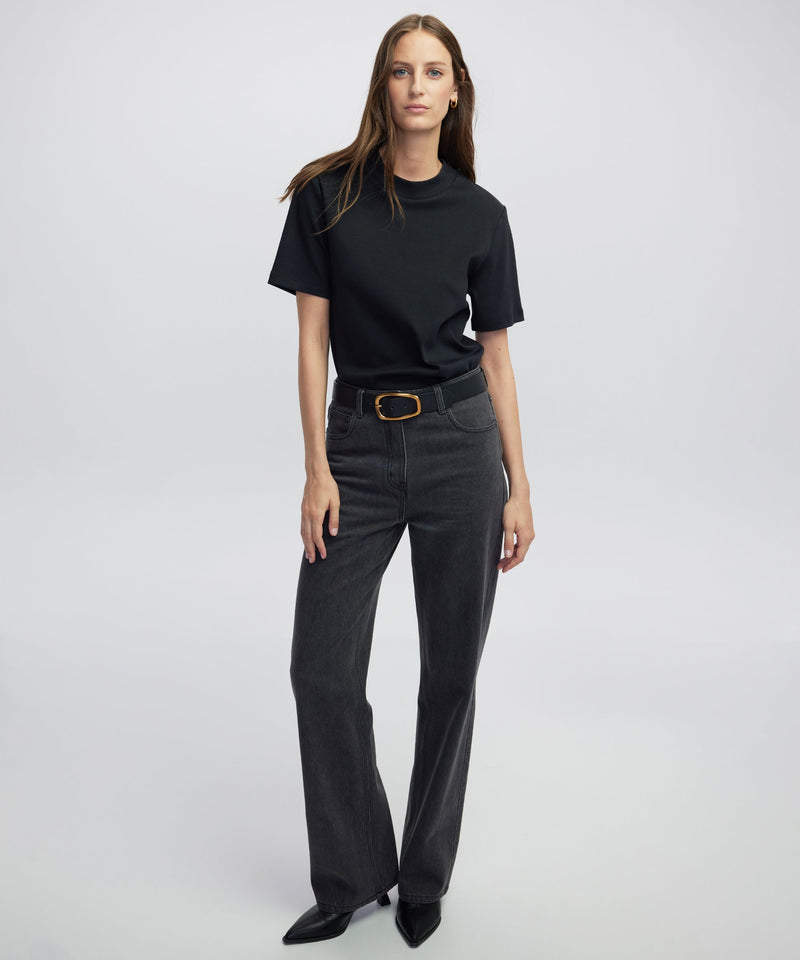 Ipekyol Relaxed Fit Basic T-Shirt Black