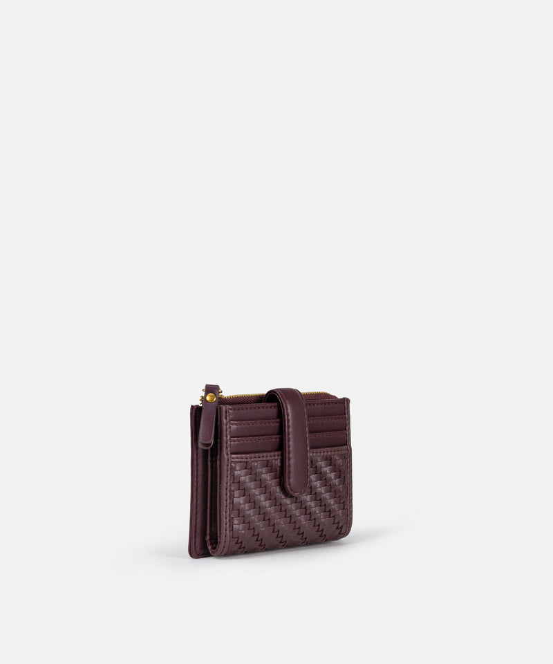 Ipekyol Intrecciato Purse  Dark Purple