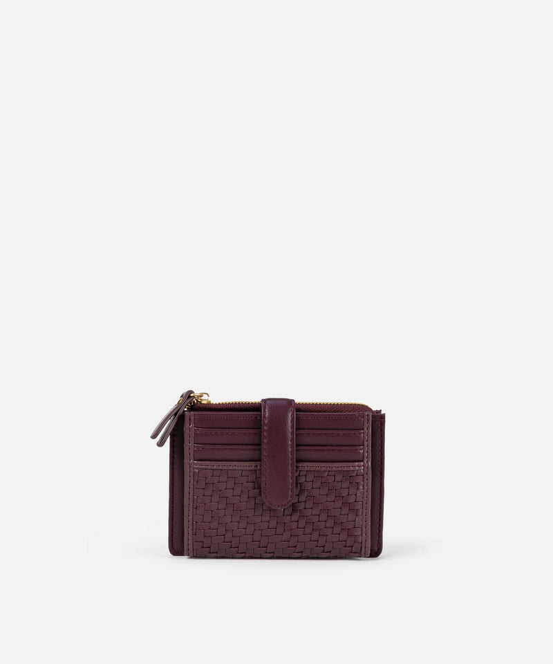 Ipekyol Intrecciato Purse  Dark Purple