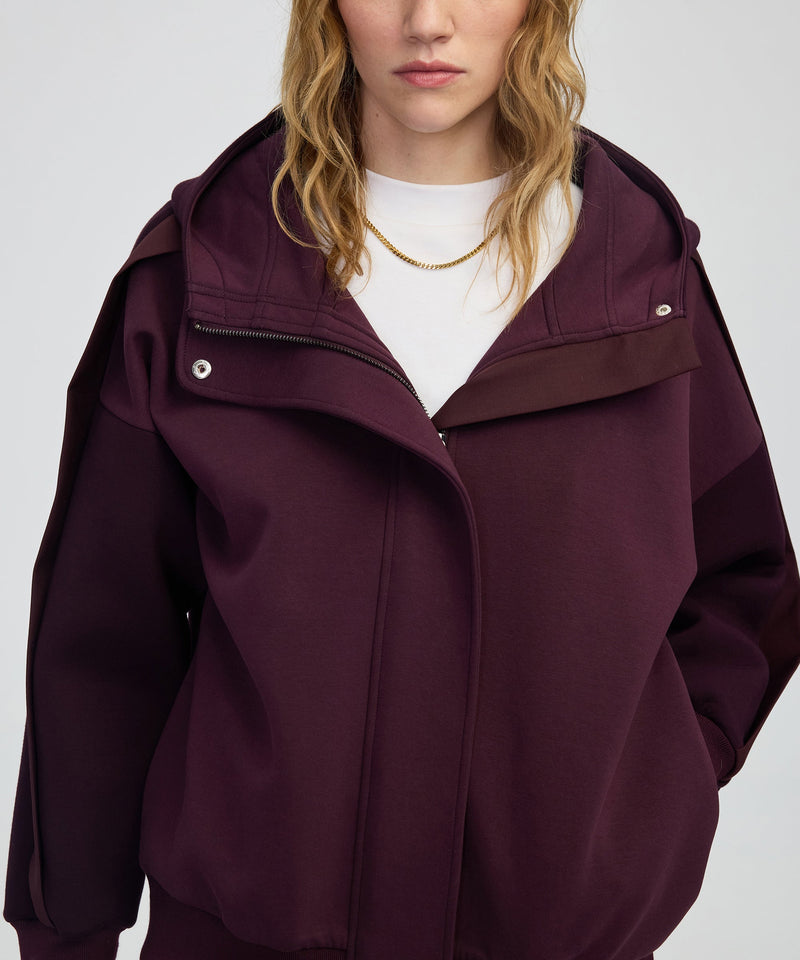 Ipekyol Color-Block Mixed Sweatshirt Bordoux