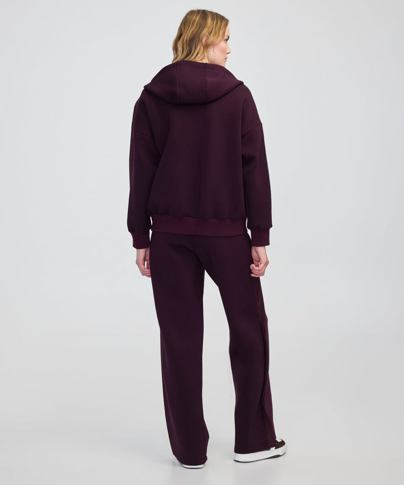 Ipekyol Color-Block Mixed Sweatshirt Bordoux