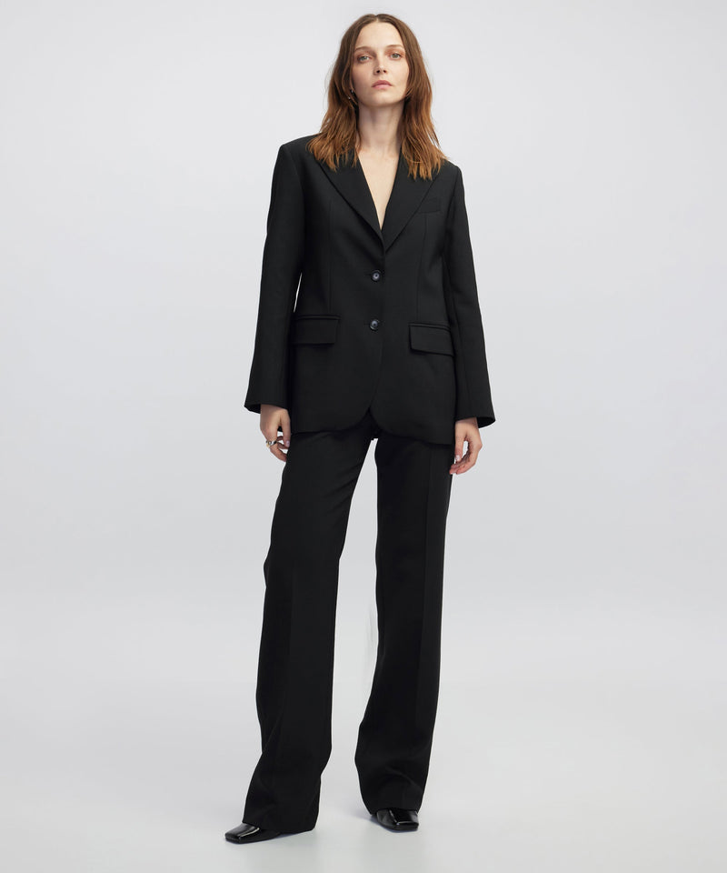 Ipekyol Wool-Blend Blazer Black