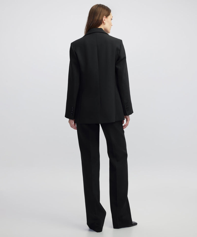 Ipekyol Wool-Blend Blazer Black