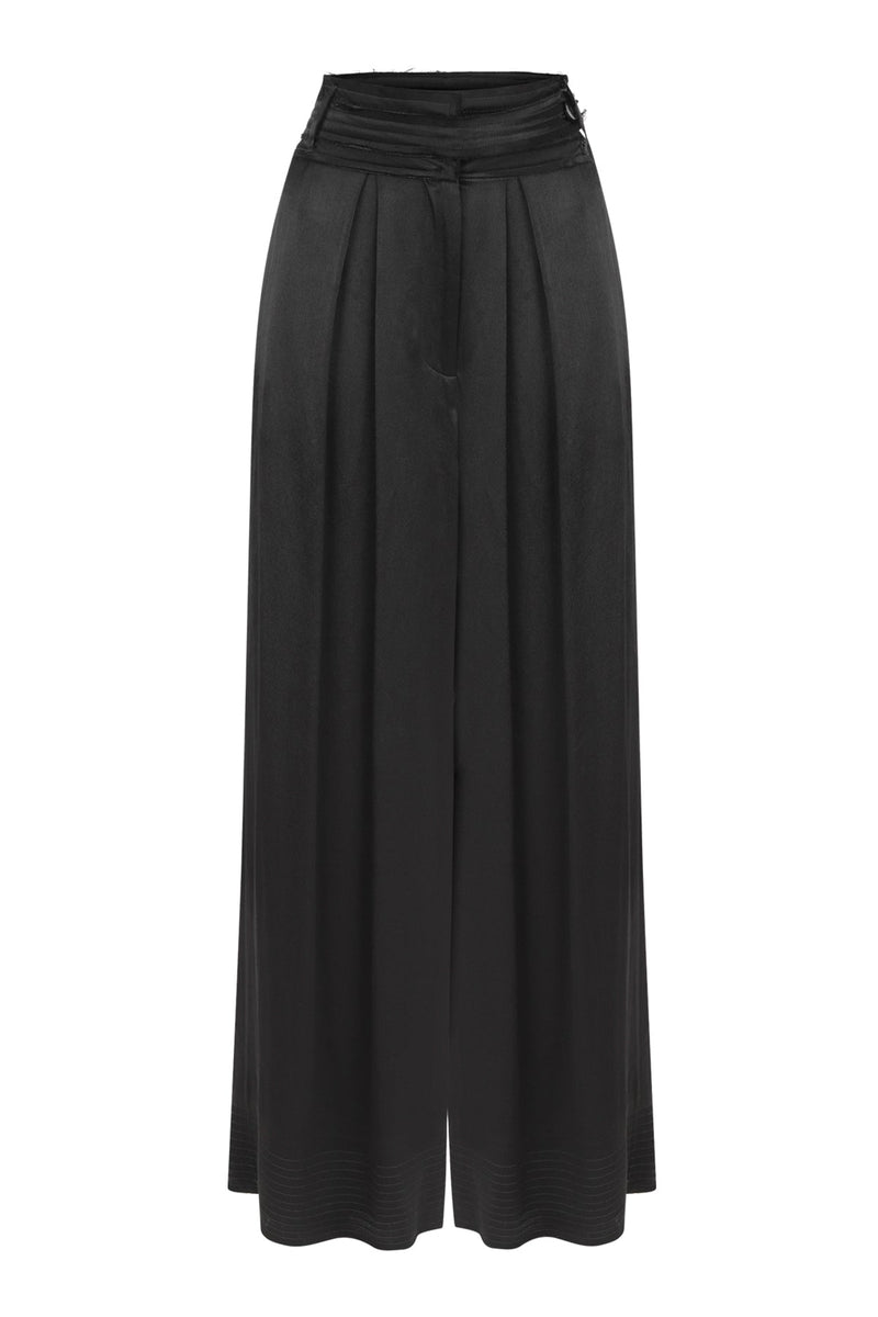 Nu High Waist Palazzo Trouser Black