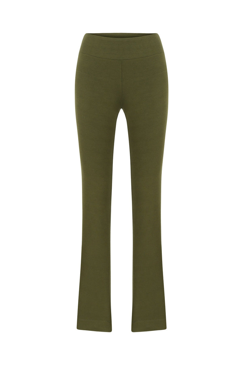 Nu High Waist Slim Fit Trouser Khaki