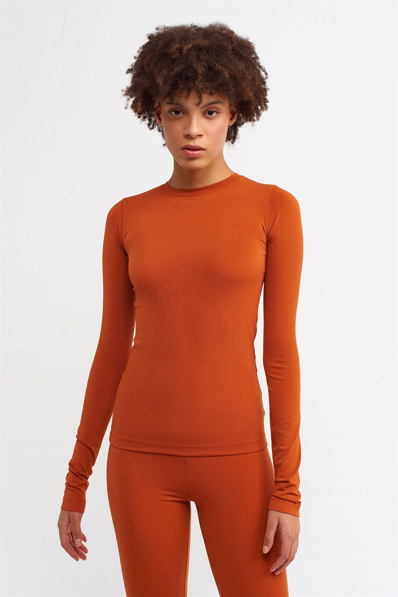 Nu Long Sleeve T-Shirt Terra Cotta