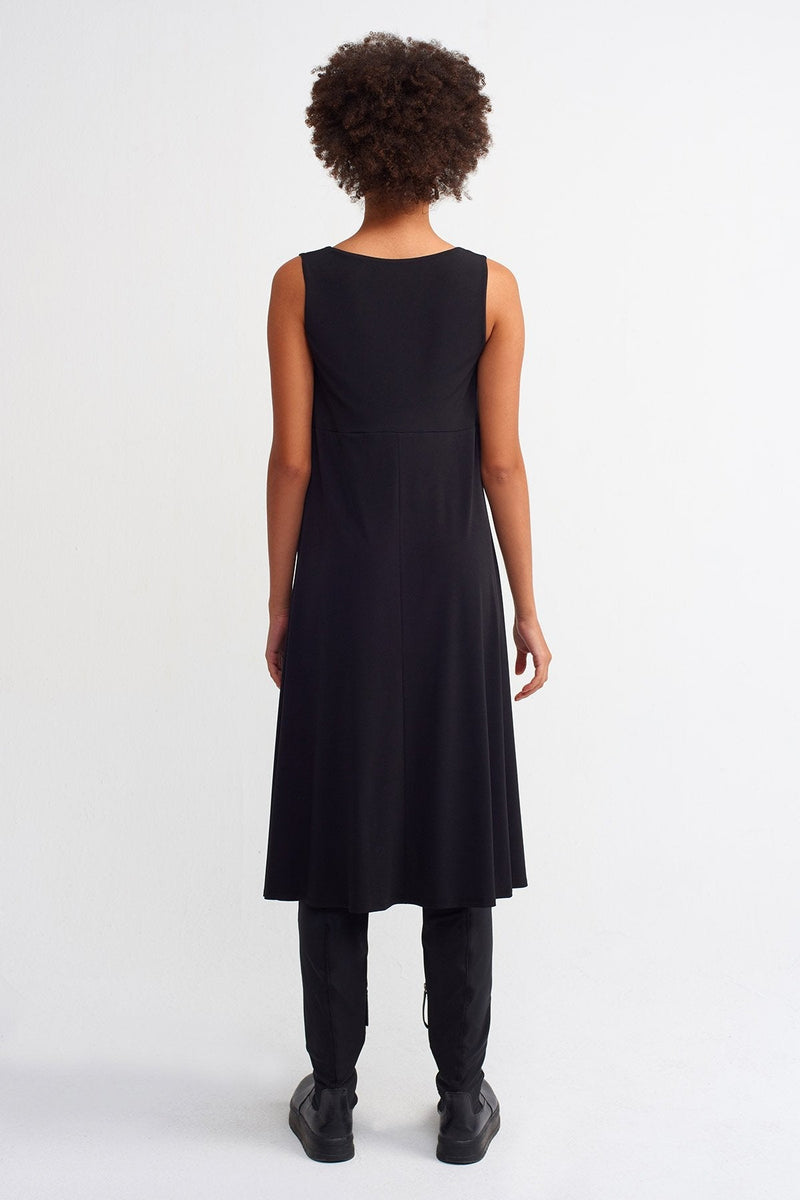 Nu  Basic Sleeveless Dress Black