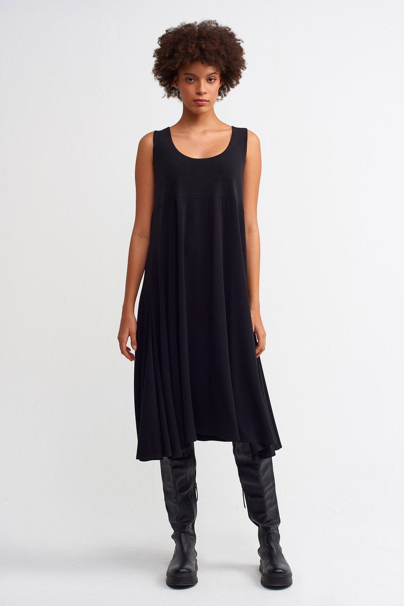 Nu  Basic Sleeveless Dress Black