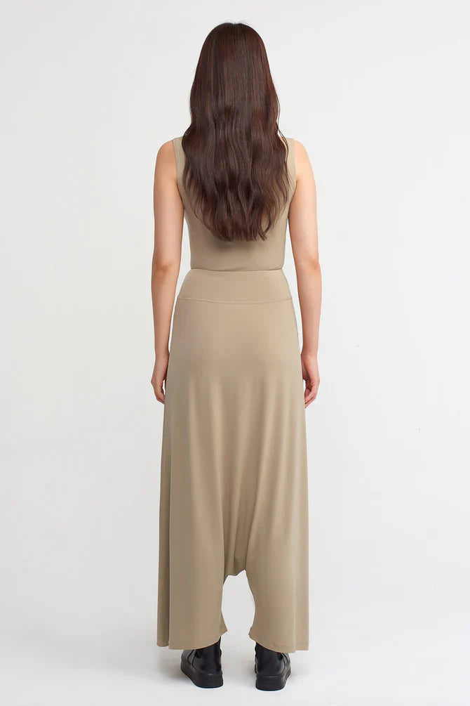 Nu High Waist Harem Trousers Bronze