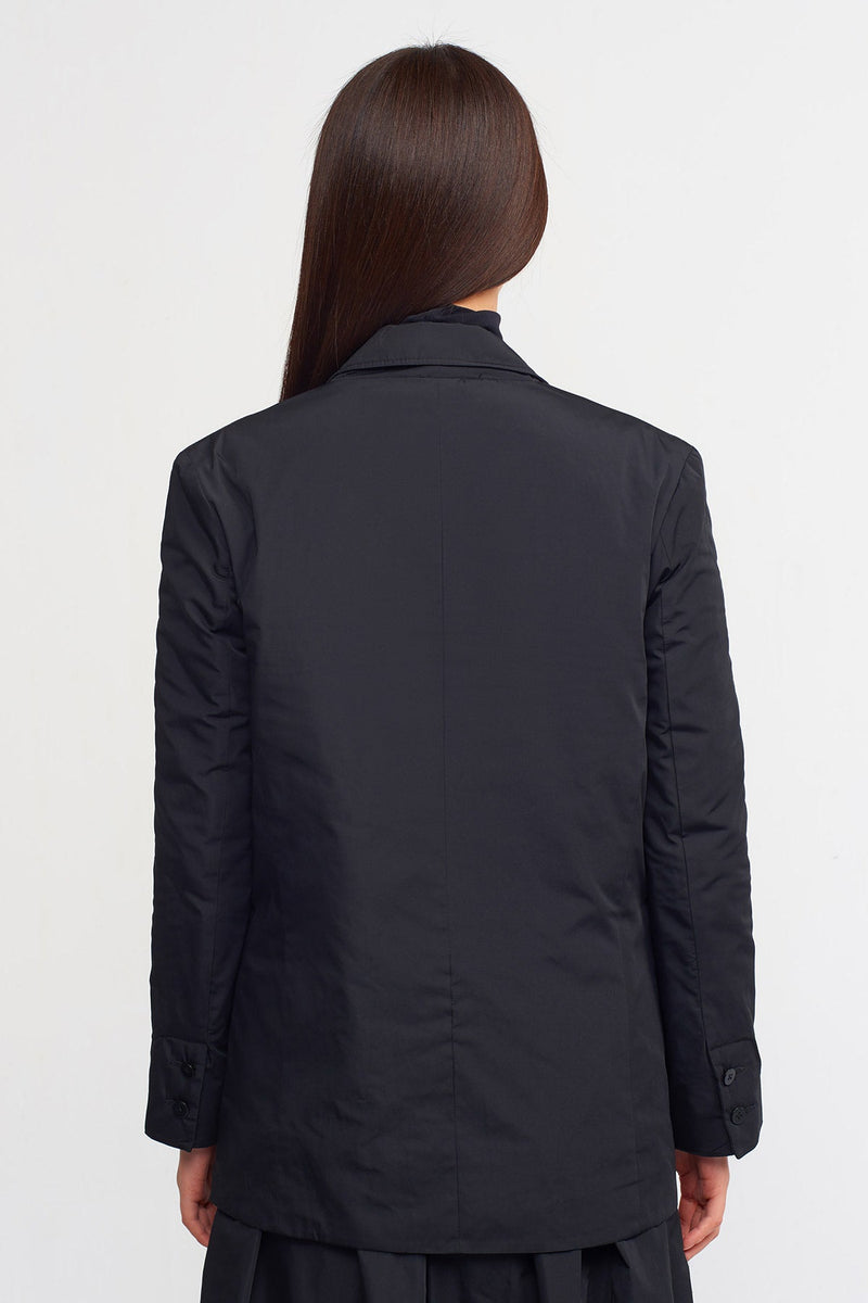 Nu Solid Long Sleeve Jacket Black