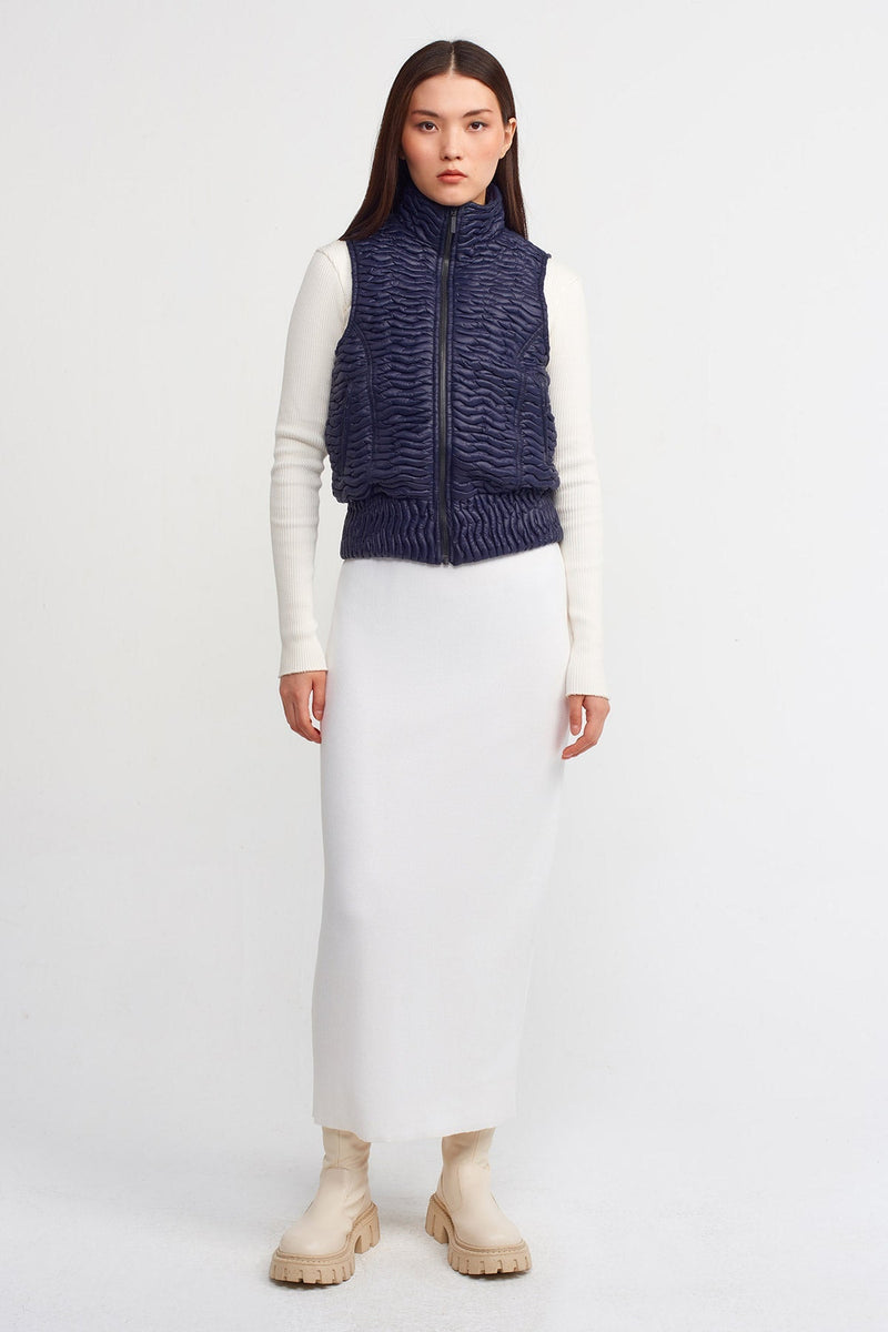 Nu Quilted Jacket Vest Blue