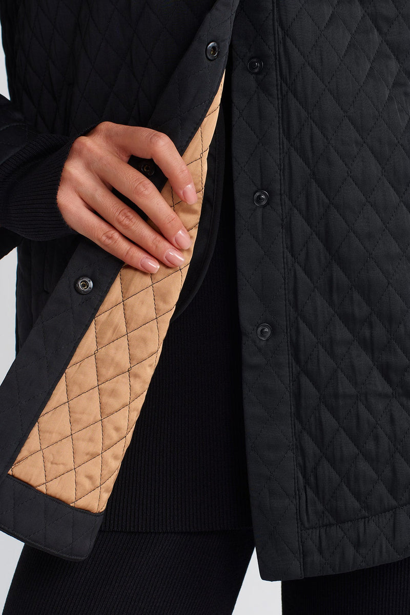 Nu Quilted Jacket Black/Nude