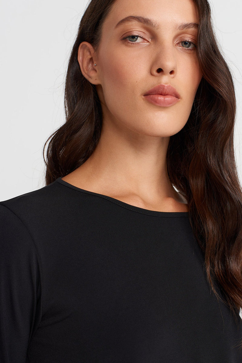 Nu Long Sleeve Jersey T-Shirt Black