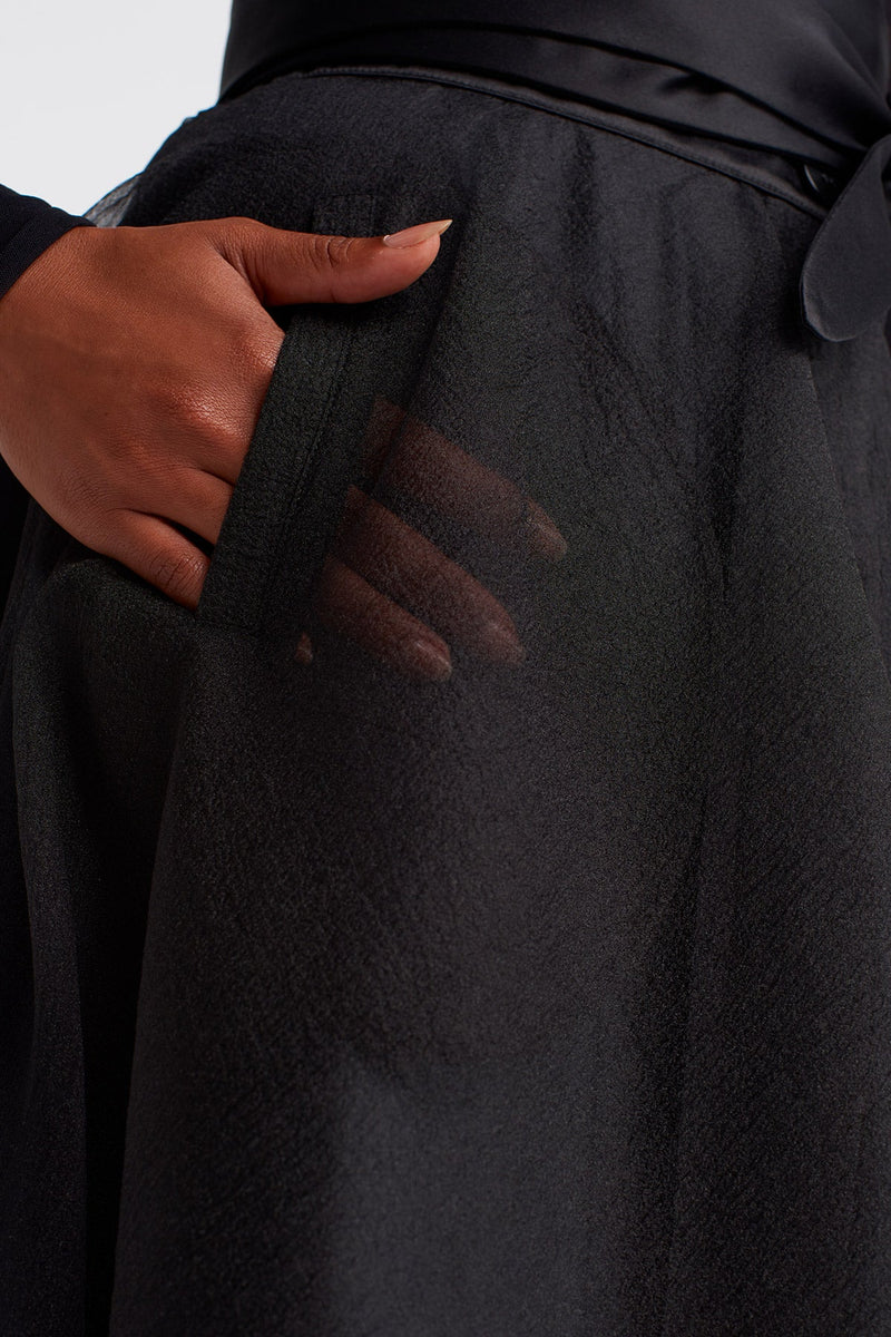 Nu Organza Puffy Skirt Black