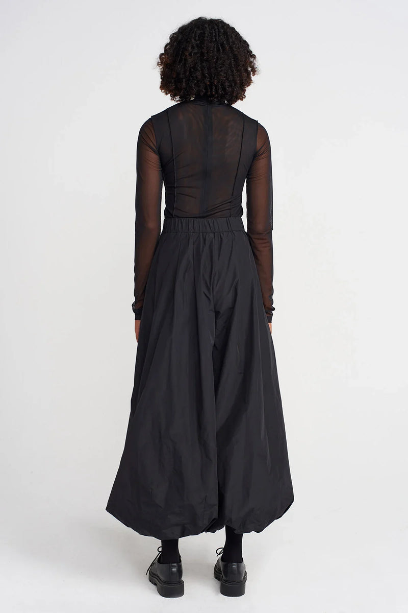 Nu Taffeta Balloon Trousers Black
