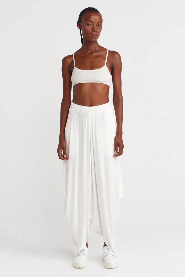 Nu Draped Comfortable Shalwar Off White