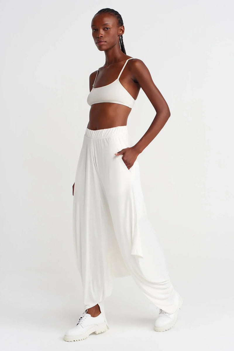Nu Draped Comfortable Shalwar Off White