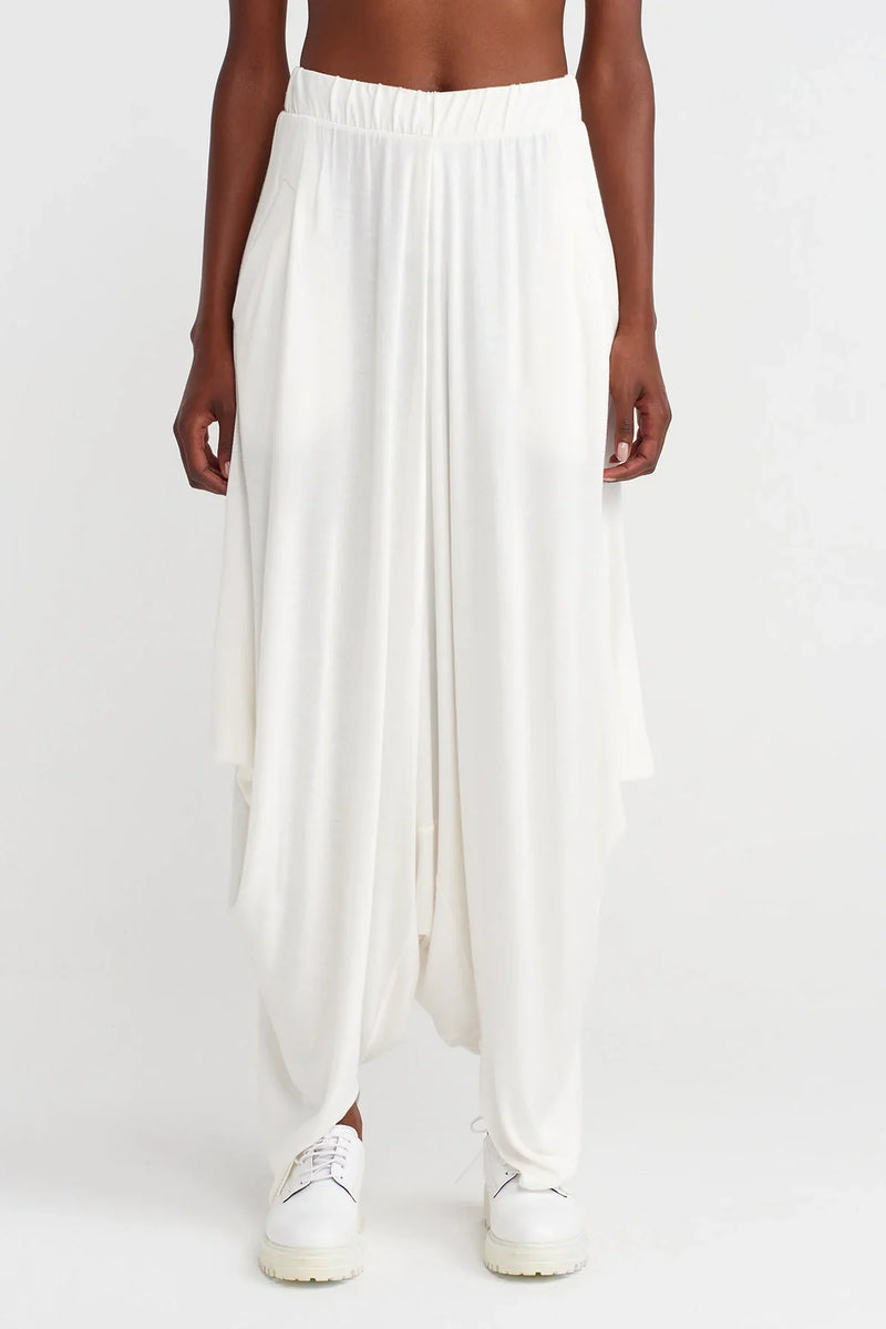Nu Draped Comfortable Shalwar Off White