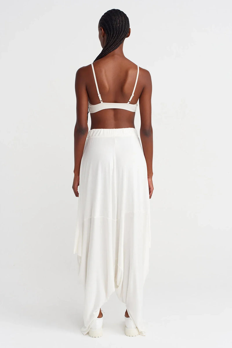 Nu Draped Comfortable Shalwar Off White