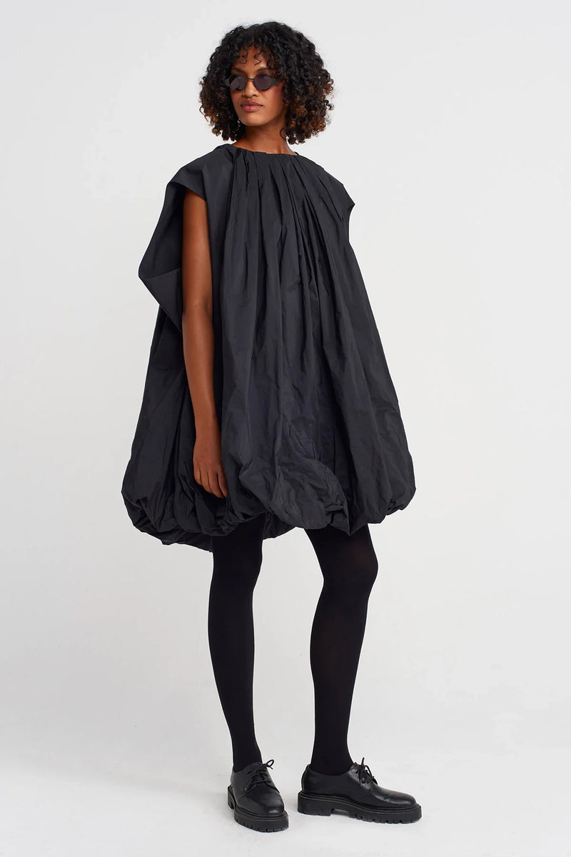 Nu Taffeta Balloon Dress Black