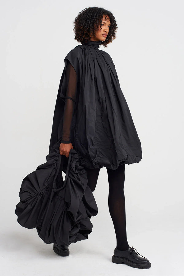 Nu Taffeta Balloon Dress Black