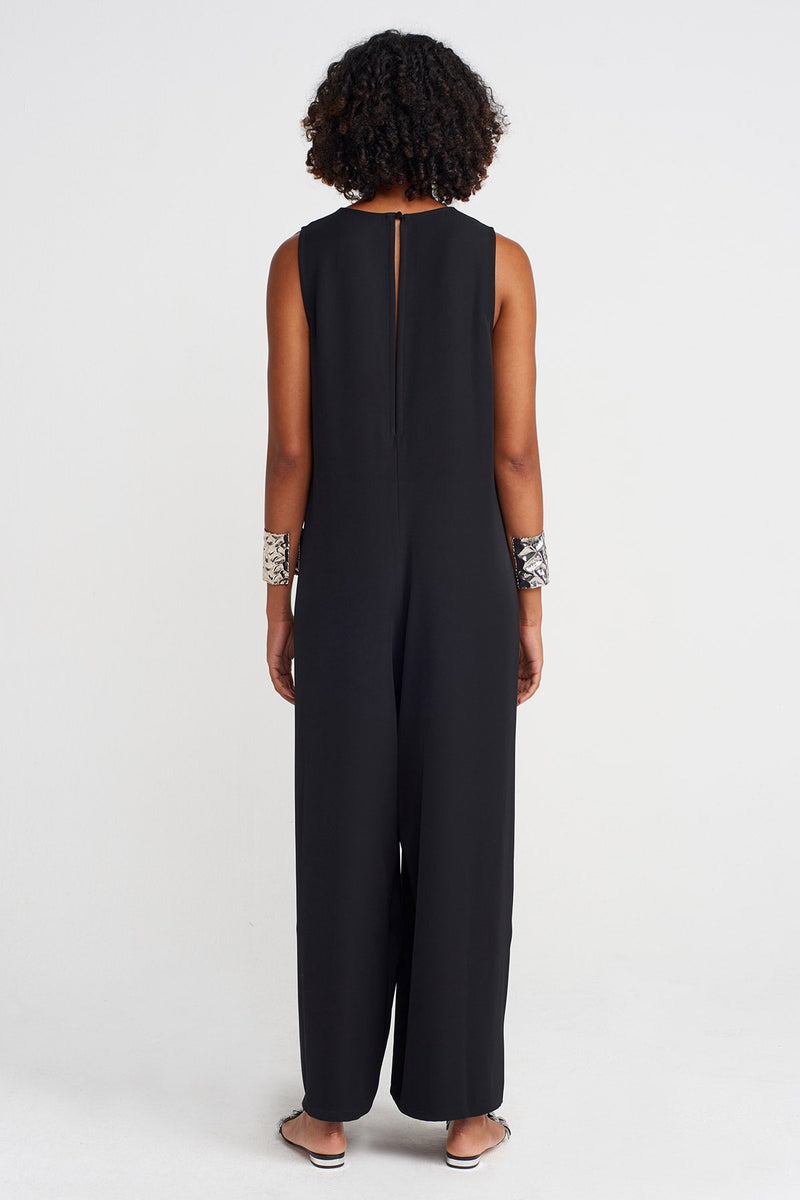 Nu Sleeveless Elegant Jumpsuit Black