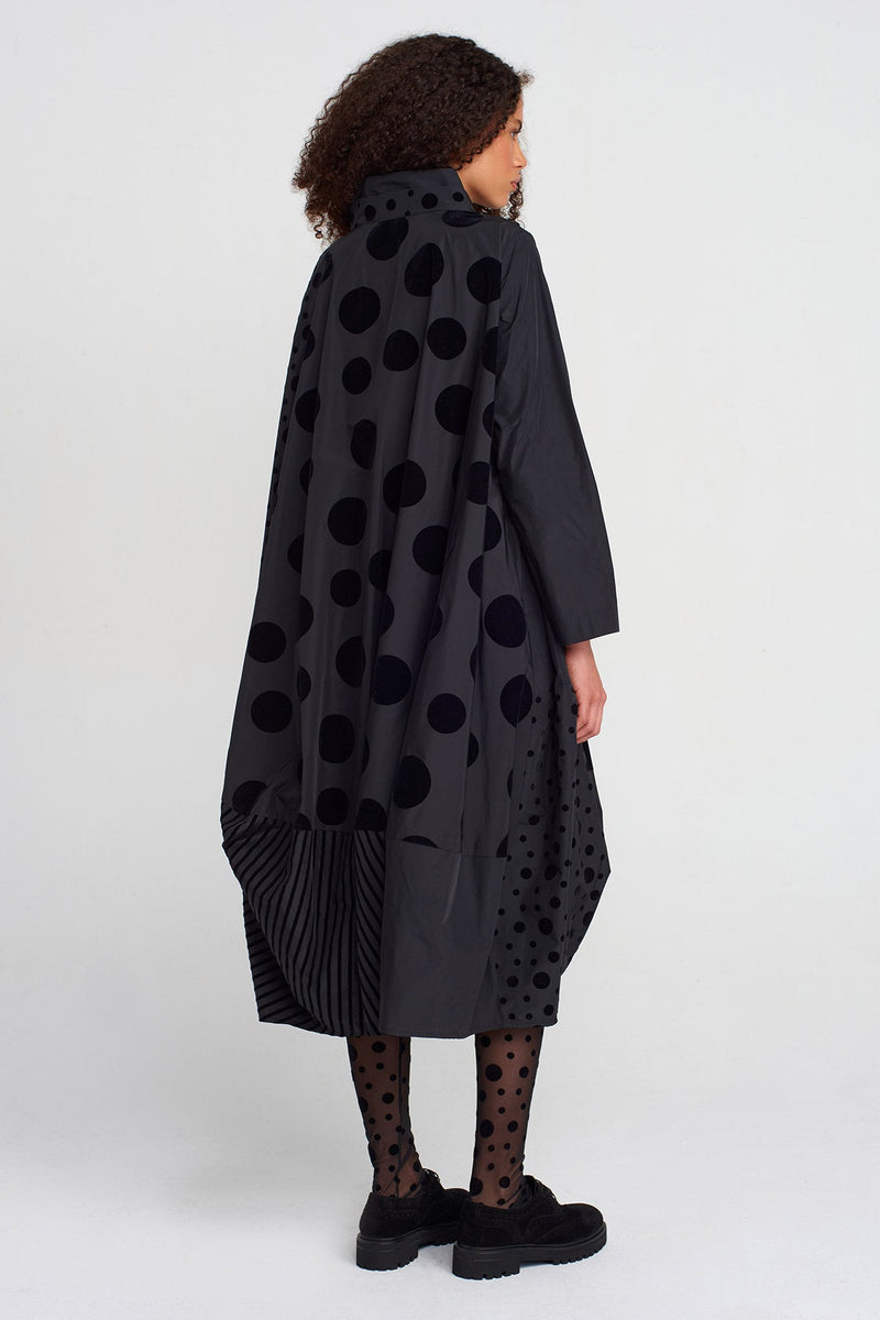 Nu Velvet Polka-Dot Taffeta Dress Multi Color