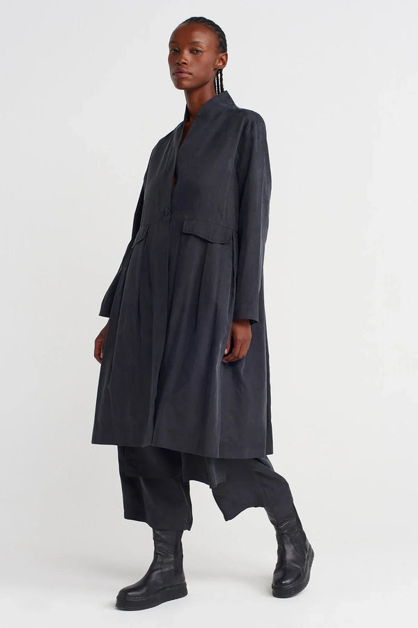 Nu Stone Wash Effect Jacket Black