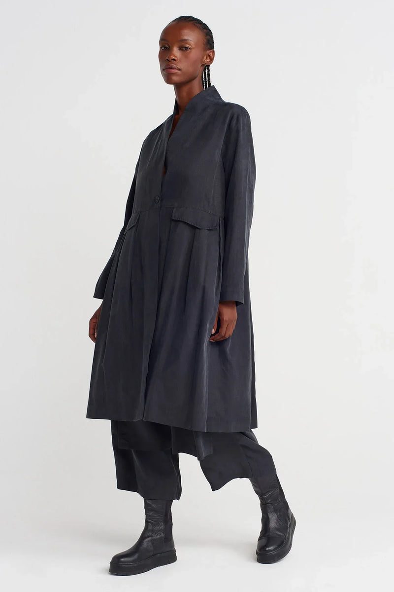 Nu Stone Wash Effect Jacket Black