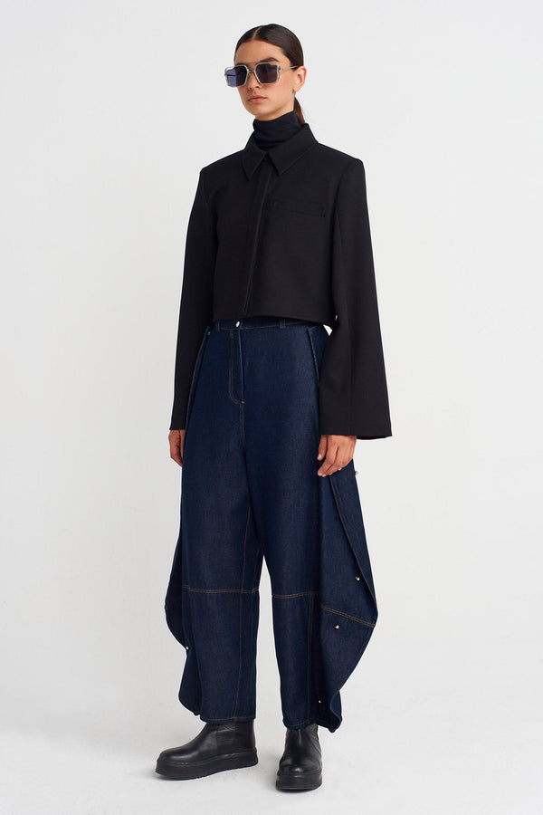 Nu Padded Shirt Jacket  Black