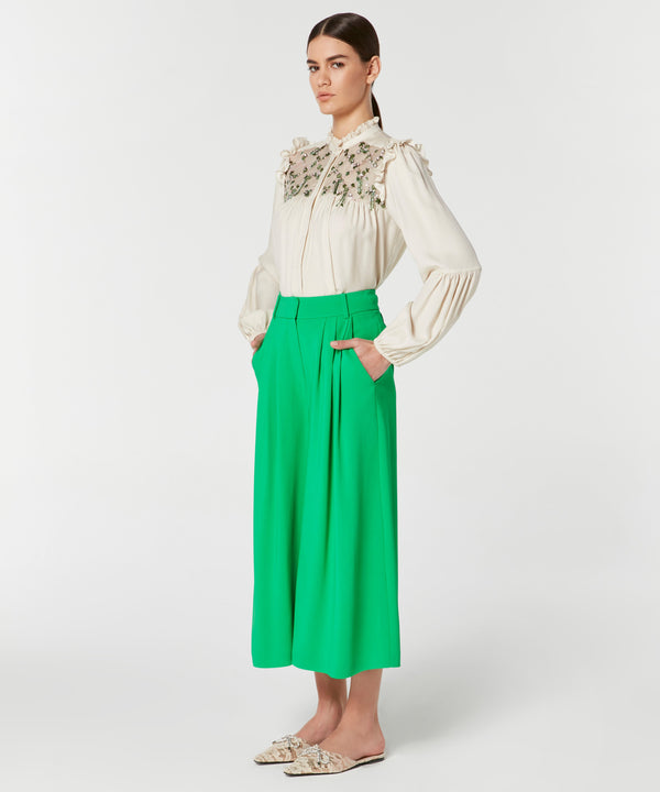 Machka Wide Leg Trouser Green