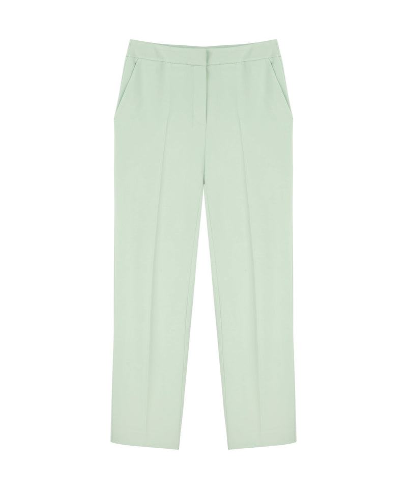 Machka Cigarette Fit High Waist Trousers Nile