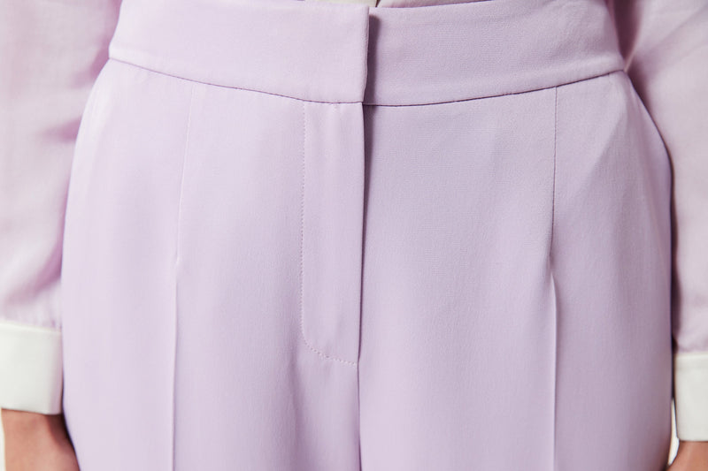 Machka Wide Leg Fit Trousers Lilac