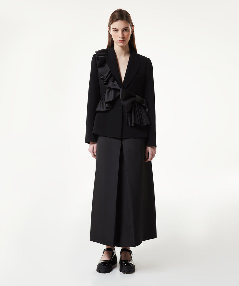 Machka Blazer With Bow Accessory Black