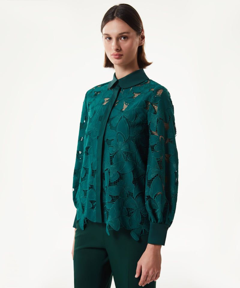 Machka Embroidered Shirt Dark Green